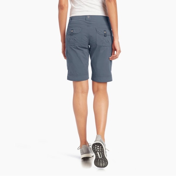 KUHL Splash 11" Shorts 22W Plus size Blue hiking outdoor UPF 50 quick dry pocket - Picture 2 of 12